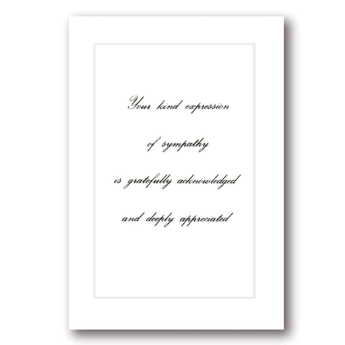 Acknowledgment Card-Single Fold