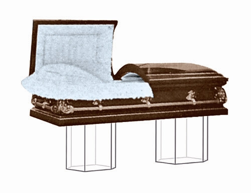 Acrylic Hexagonal Casket Stand