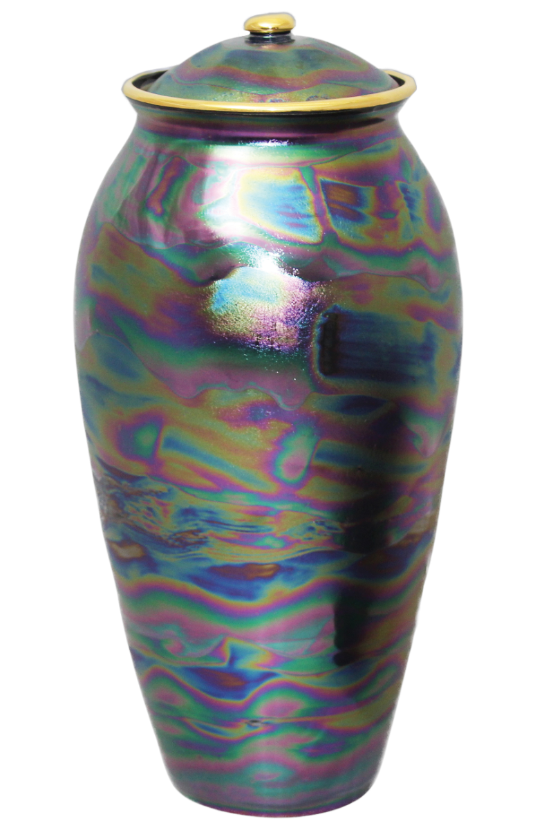 Black Pearl Iridescent Urn