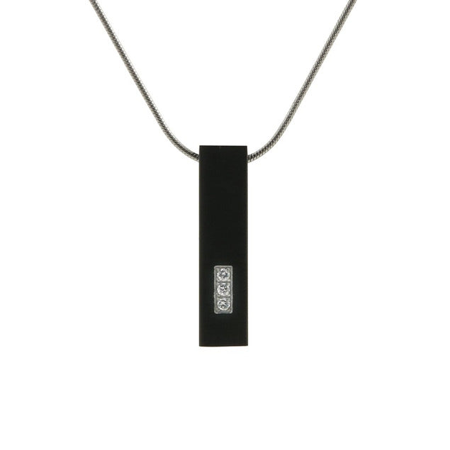 Onyx Pillar w/Cubic Zirconia's