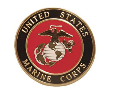 4" Embossed Military Emblem Applique – Army, Navy, Air Force, Marine Corps