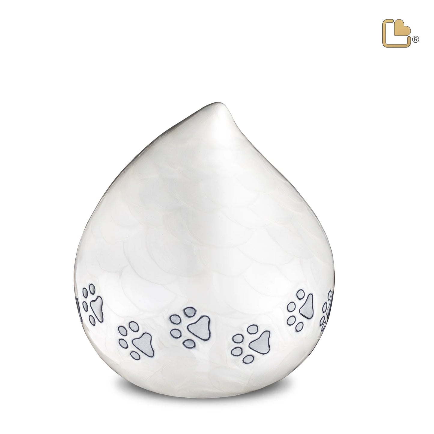 LoveUrns® Love Drop Paw Print Urn