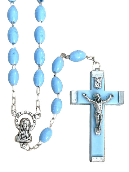 Pink & Blue Beaded Rosaries