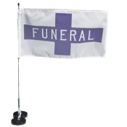 Dual Magnetic Funeral Flag Set
