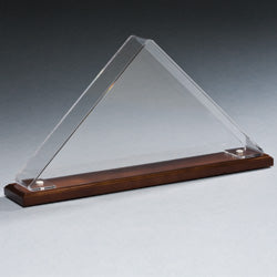 Flag Cases Acrylic with Wood Base