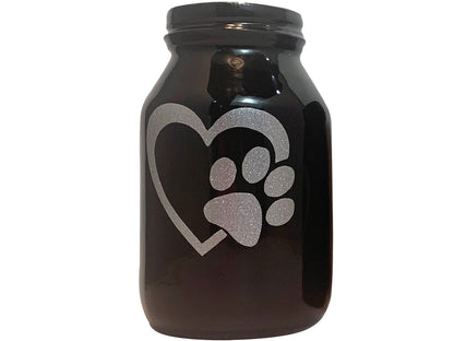 Ceramic Pawfect Heart Pet Urn