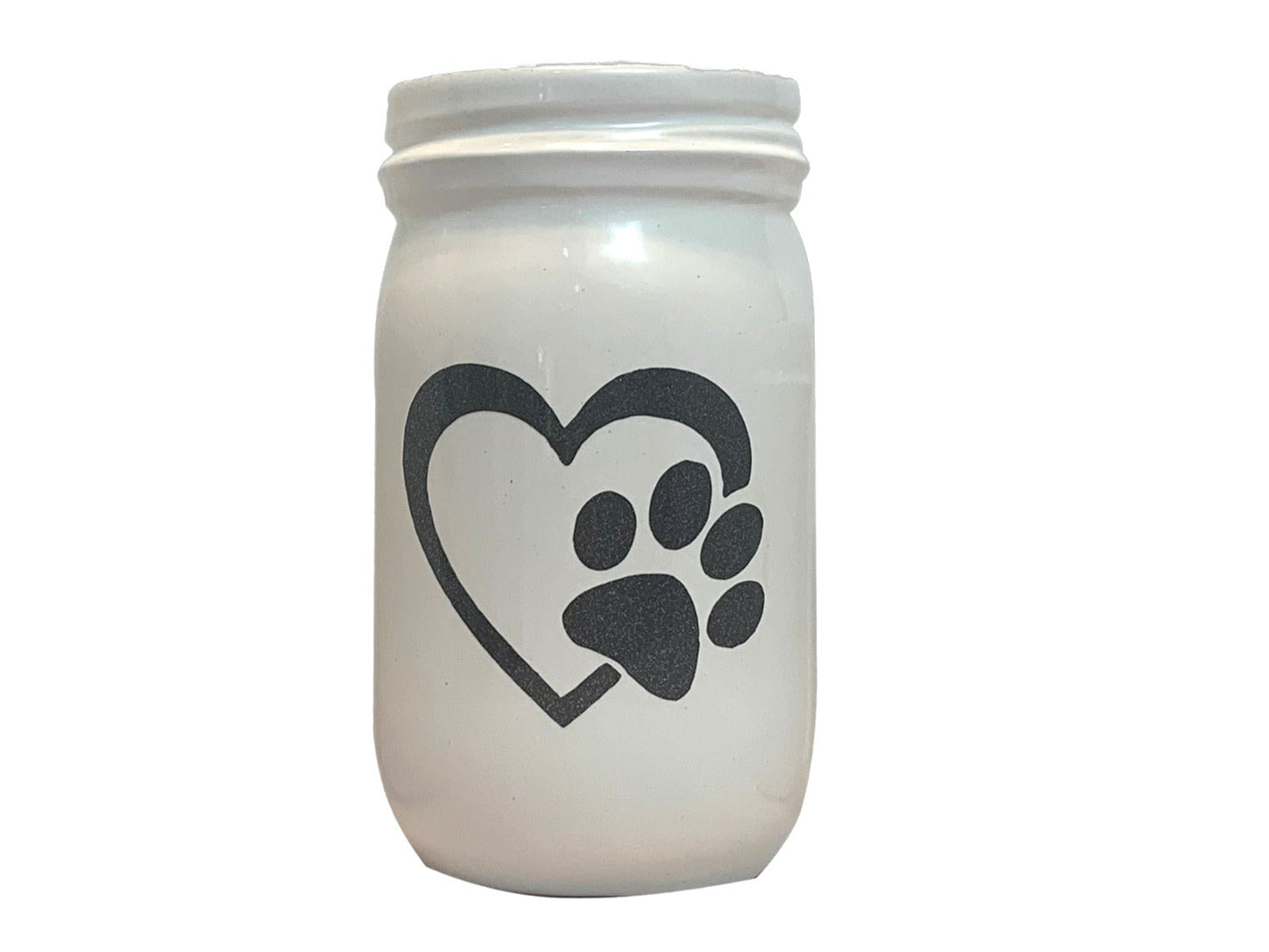 Ceramic Pawfect Heart Pet Urn