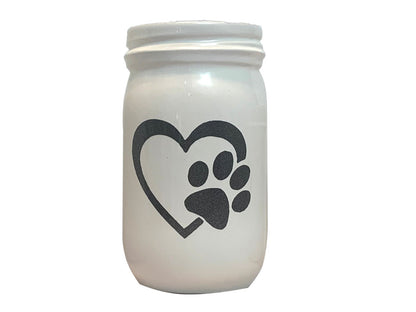 Ceramic Pawfect Heart Pet Urn