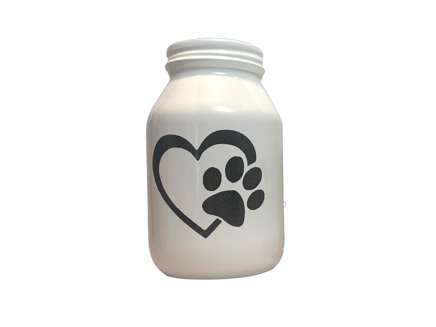 Ceramic Pawfect Heart Pet Urn