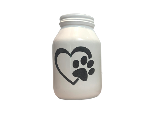 Ceramic Pawfect Heart Pet Urn
