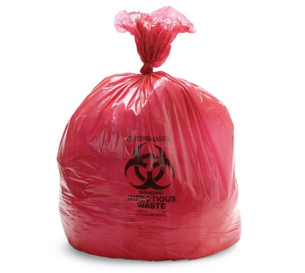 Bilingual Biohazard Polybag
