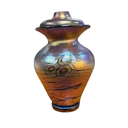 Winter Keepsake Glass Urn