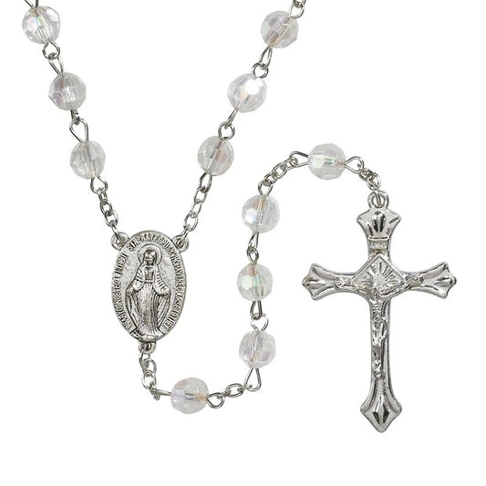 Rosary - Acrylic Faceted Rosary  12/pk