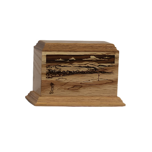 Golf To The Green Wood Keepsake