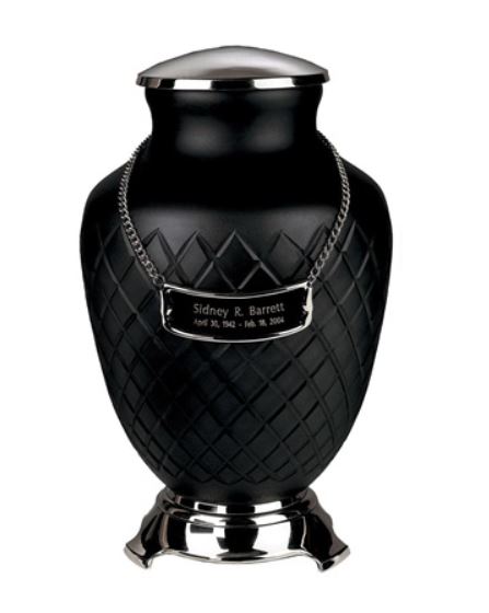Hand-Cut Art Glass Urns