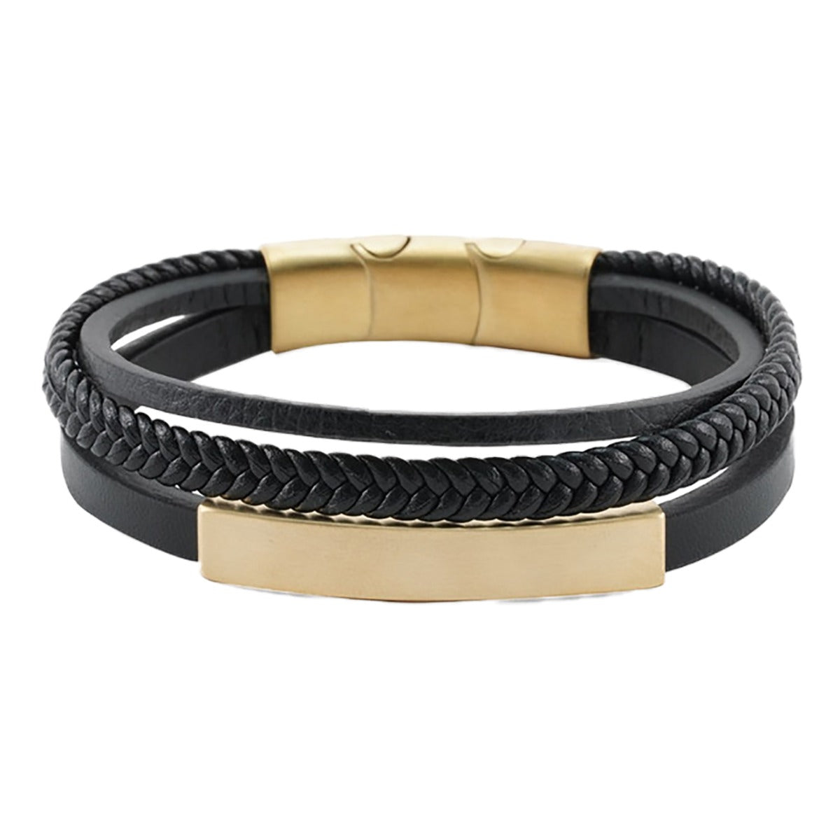 Leather Cremation Bracelet 8.5"