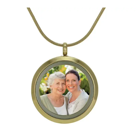 Round Frame Cremation Pendant