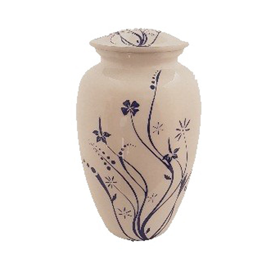 Blue Wild Flowers Urn