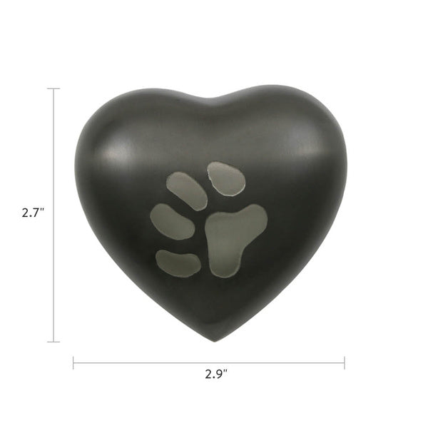 Keepsake Paw Print Hearts