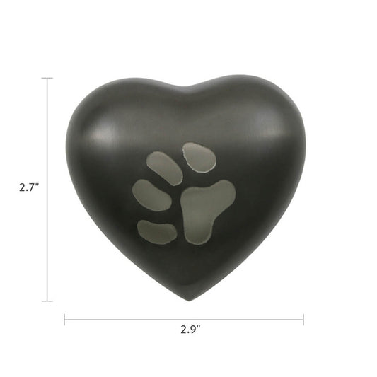 Keepsake Paw Print Hearts
