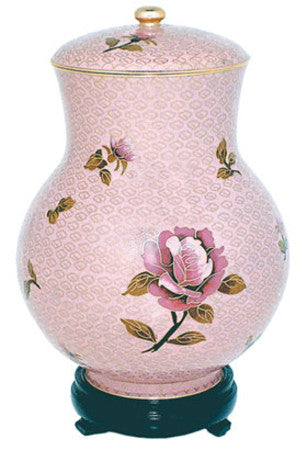 Dusty Rose Adult Brass Urn