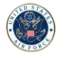4" Embossed Military Emblem Applique – Army, Navy, Air Force, Marine Corps