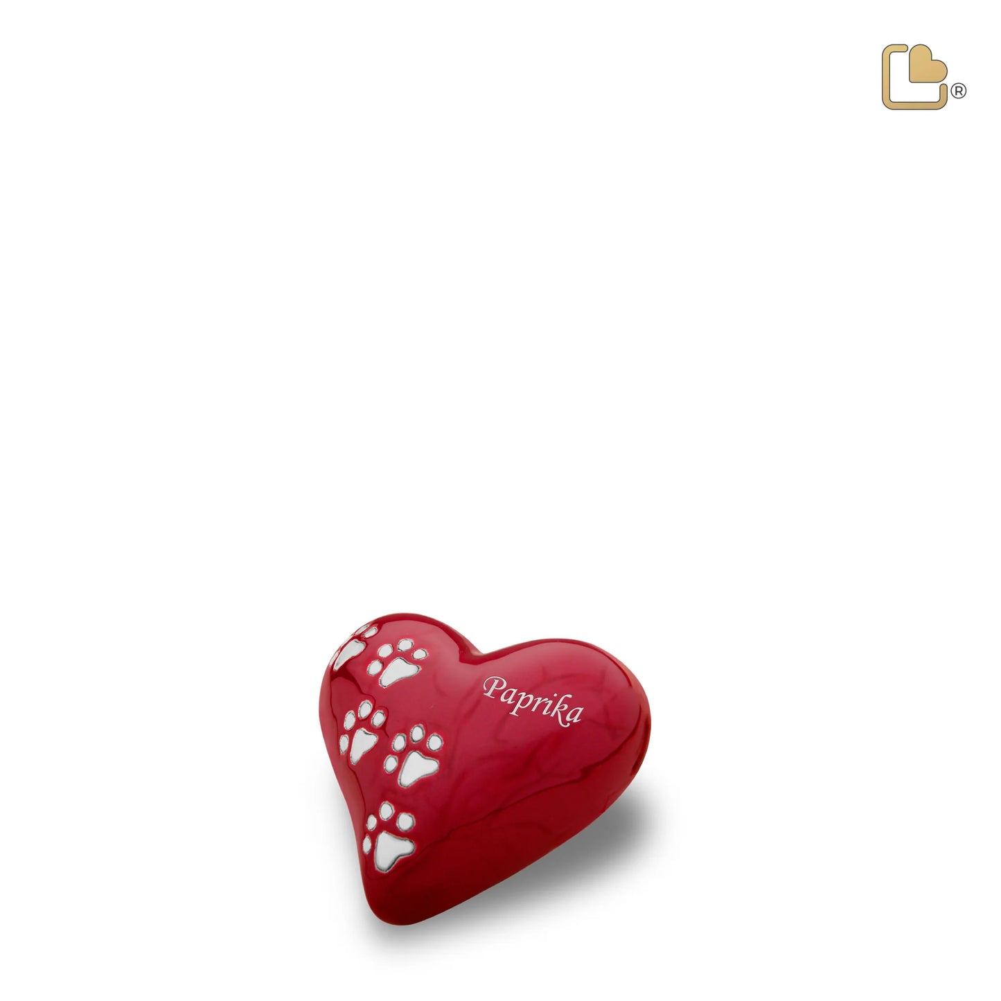 LoveUrns® Love Paw Red Heart