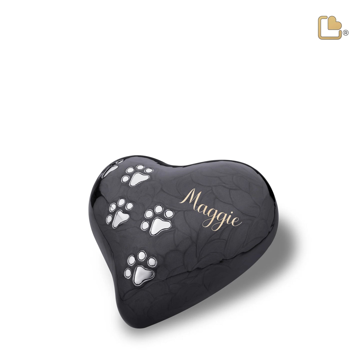 LoveUrns® Love Paw Midnight Heart