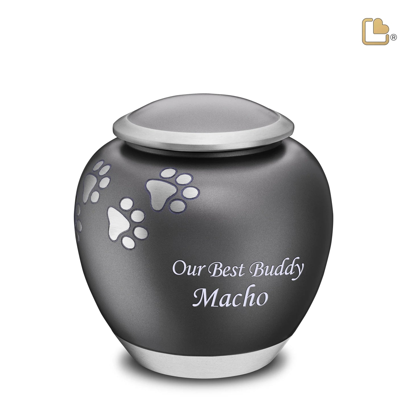 LoveUrns® Shadow Pawprint Pet Urn