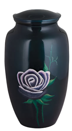 Hand-Painted Rose Urn