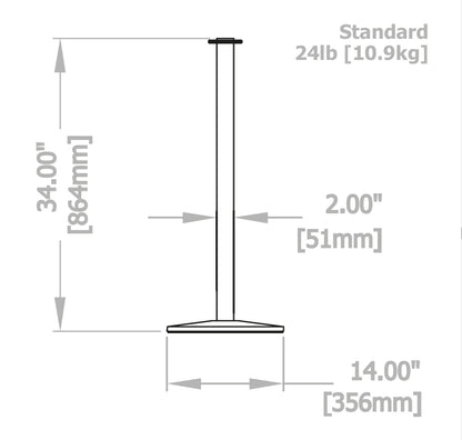 Contemporary Portable Post