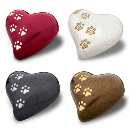 Love Paw Heart four-color collage