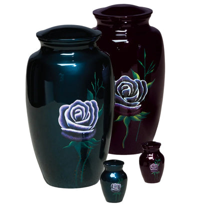 Hand-Painted Rose Urn