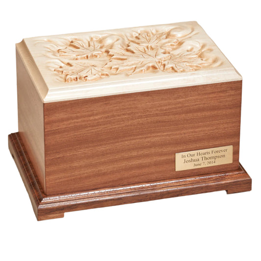 Sweet Maple Wood Urn